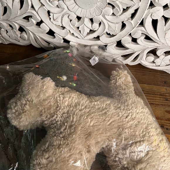 Pottery Barn Pillow, Dog with Christmas Tree Hat! - Picture 5 of 5